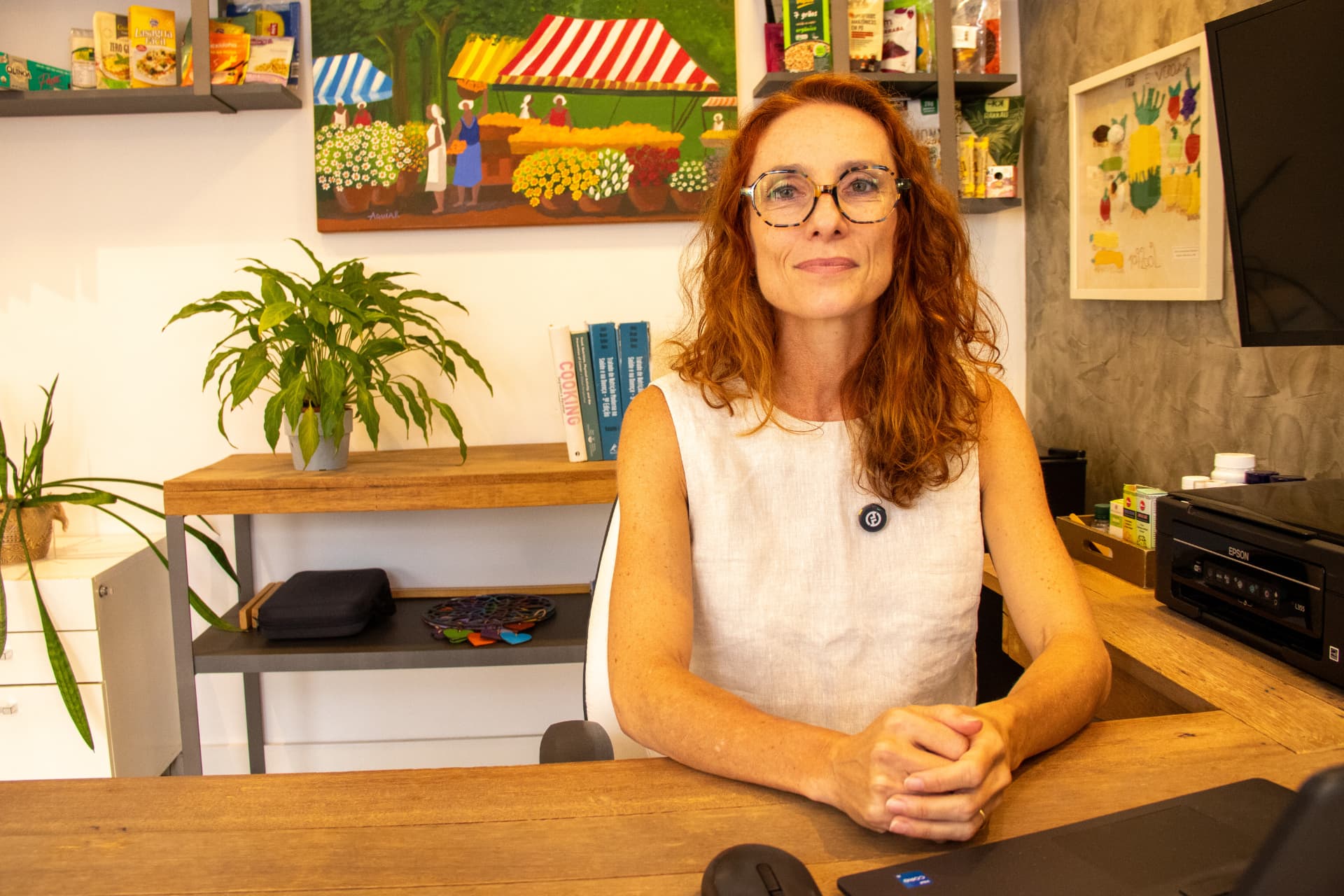 Paloma Tusset em seu consultório